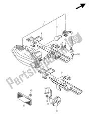 luz de combinación trasera