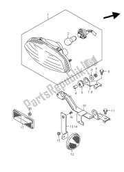 luz de combinación trasera