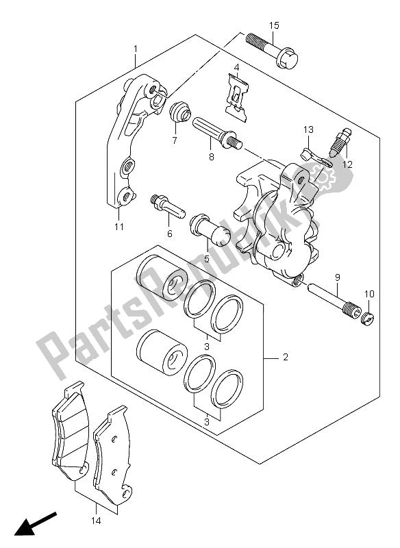 Tutte le parti per il Calibro del Suzuki RM Z 450Z 2007