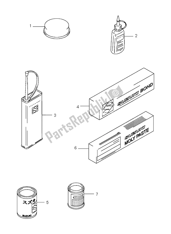 Toutes les pièces pour le Optionnel du Suzuki GS 500 2002