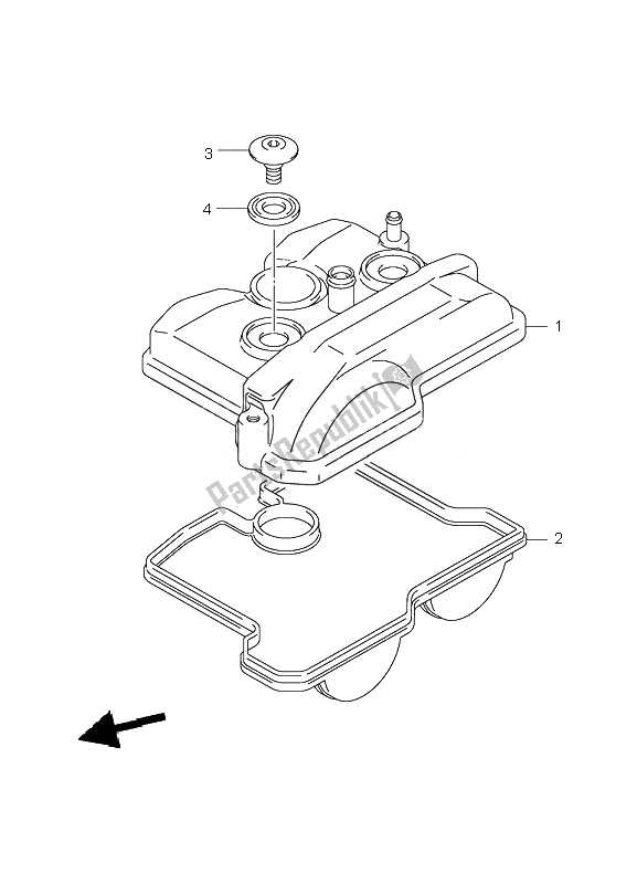 Tutte le parti per il Coperchio Della Testata del Suzuki LT R 450 Quadracer 2007