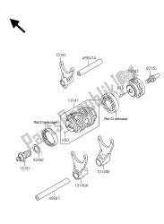 tambour de changement de vitesse et fourchette de changement de vitesse