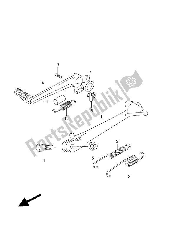 Tutte le parti per il In Piedi del Suzuki GSX 650 FA 2011