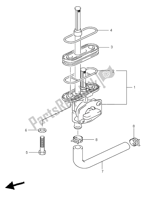 Todas las partes para Grifo De Combustible de Suzuki DR Z 400S 2004