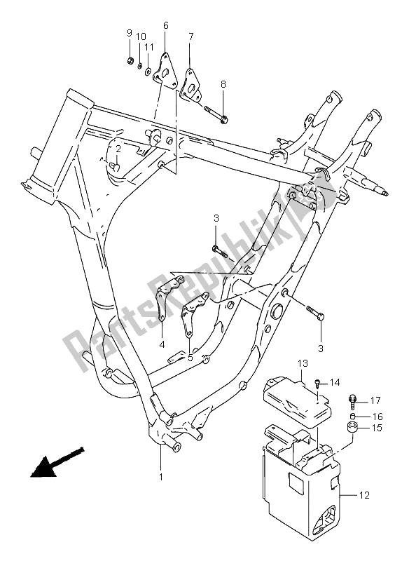 Todas las partes para Marco de Suzuki LS 650 Savage 2000