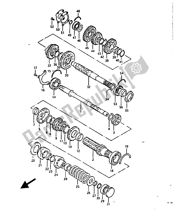 Tutte le parti per il Trasmissione del Suzuki GS 850G 1985