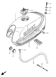 réservoir de carburant (gsx750e)