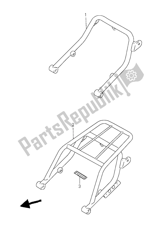 Tutte le parti per il Glip Posteriore del Suzuki DR 350 SE 1998