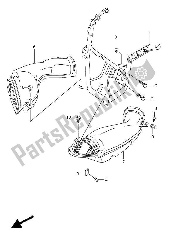 Alle onderdelen voor de Onderdelen Van De Motorkap van de Suzuki GSX R 600 2002