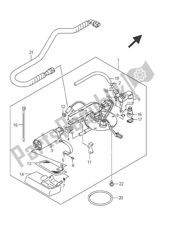 Todas las partes para Bomba De Combustible de Suzuki C 1800R VLR 1800 Intruder 2011