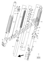 amortyzator przedniego widelca (dr-z400e p37)