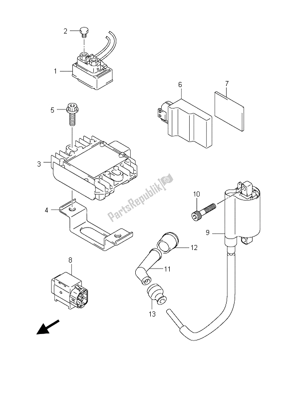 All parts for the Electrical of the Suzuki UH 125 Burgman 2011