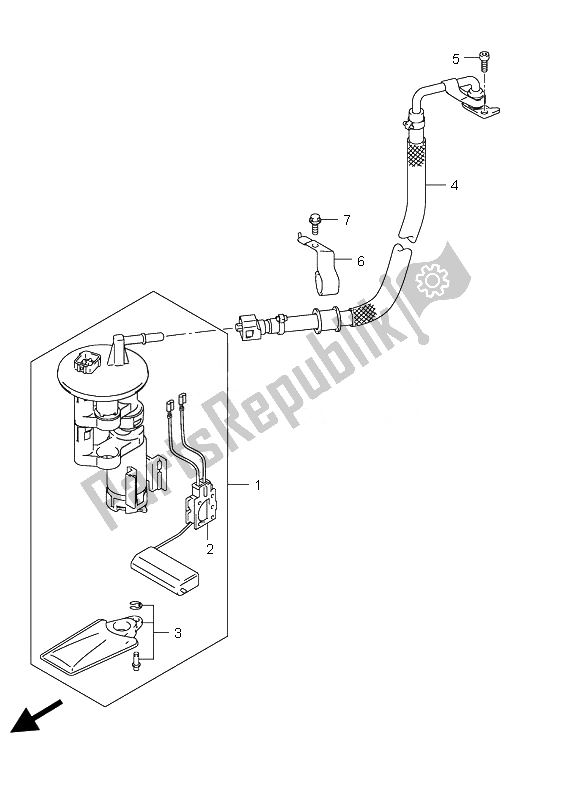 Tutte le parti per il Pompa Di Benzina del Suzuki UH 125 Burgman 2007