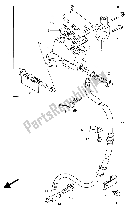 Todas las partes para Cilindro Maestro Delantero de Suzuki VX 800U 1993