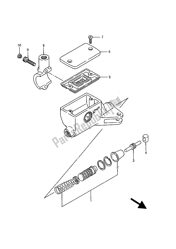 Todas las partes para Cilindro De Embrague (vs1400glp) de Suzuki VS 1400 Glpf Intruder 1993