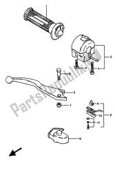 interruttore maniglia destra (gsx550es-ef)