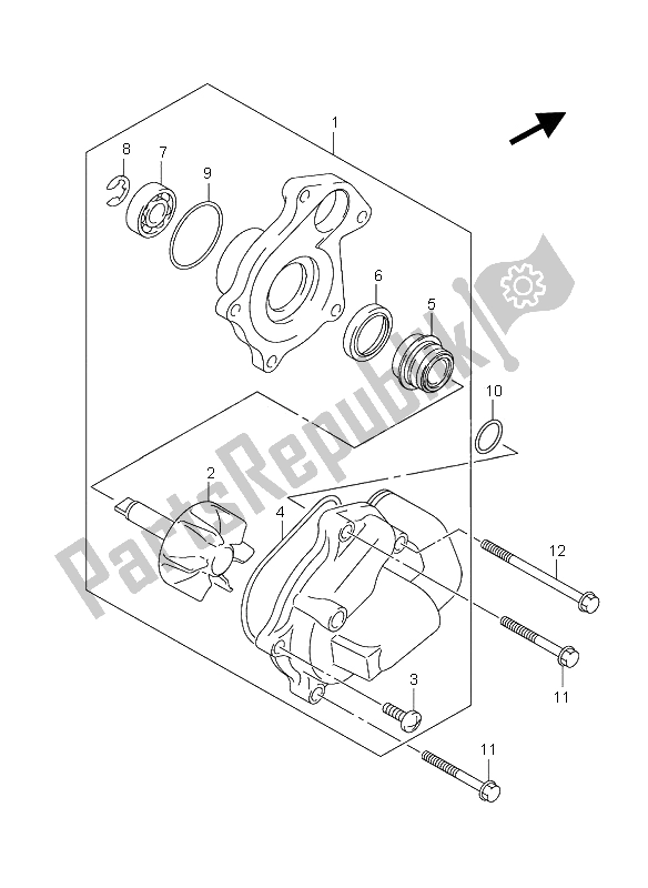 Wszystkie części do Pompa Wodna Suzuki UH 125 Burgman 2006