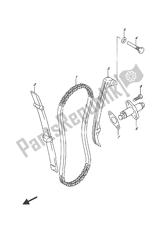 Tutte le parti per il Catena A Camme del Suzuki RV 125 2016