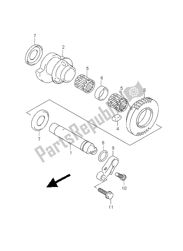 Todas las partes para Equilibrador De Manivela de Suzuki GSX 1300R Hayabusa 2009