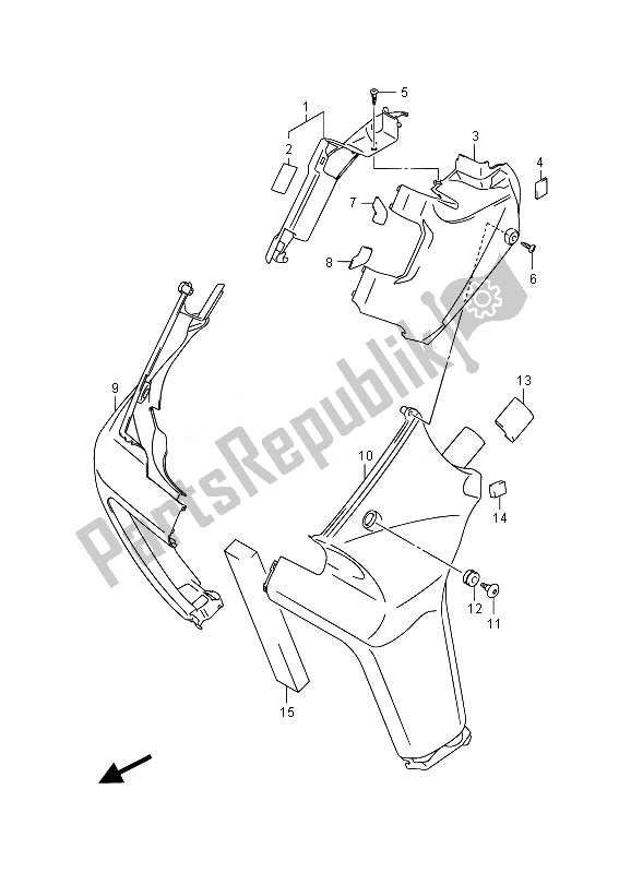 All parts for the Frame Head Cover (vzr1800z E02) of the Suzuki VZR 1800 M Intruder 2014