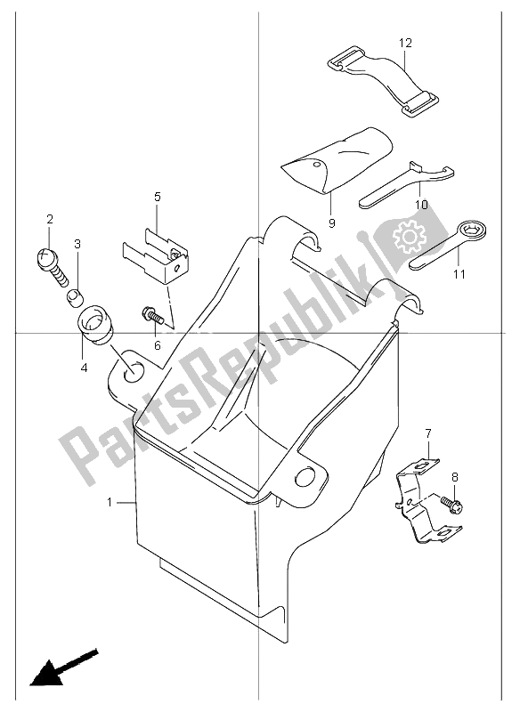 All parts for the Manual Box of the Suzuki GSF 1200 NS Bandit 2001