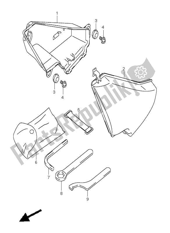 Toutes les pièces pour le Coffre à Bagages du Suzuki VL 800 Volusia 2001