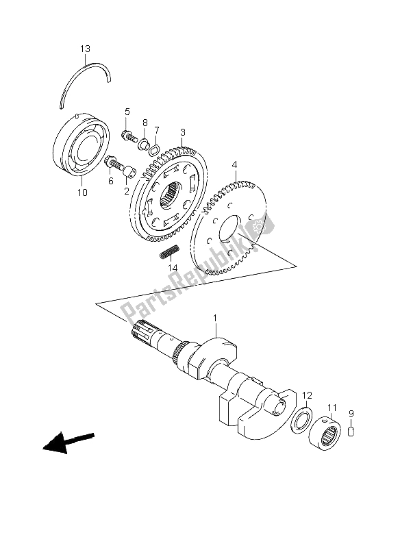 Todas as partes de Balanceador De Manivela do Suzuki VZR 1800 Rnzr2 M Intruder 2009