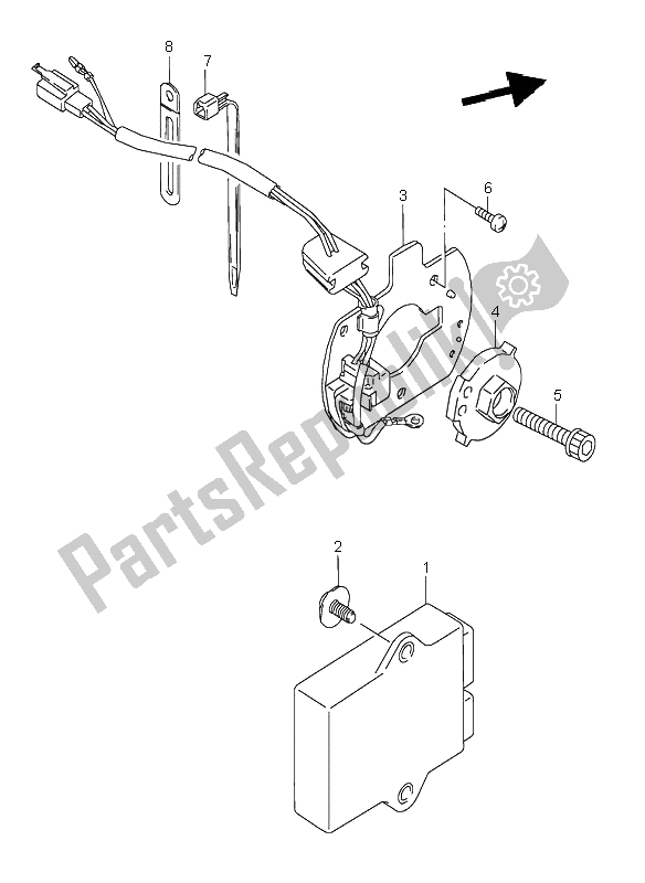 Todas las partes para Generador De Señales de Suzuki GSX 600F 1995