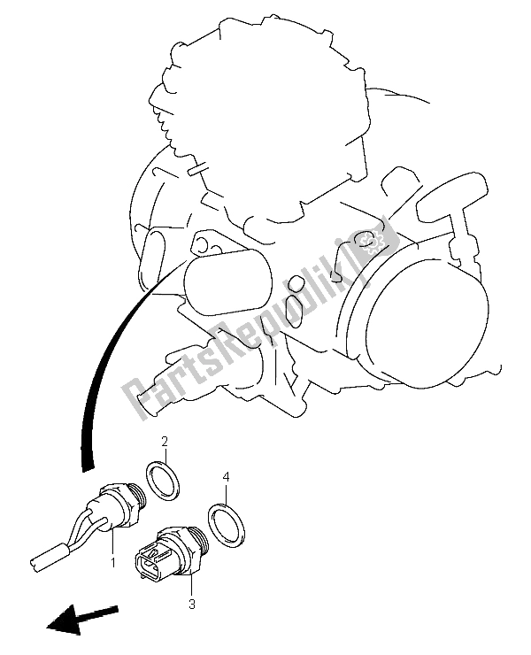 Tutte le parti per il Interruttore Del Ventilatore del Suzuki LT A 400F Eiger 4X4 2004