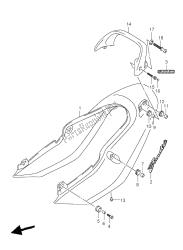 cubierta trasera del asiento (gsf600-u