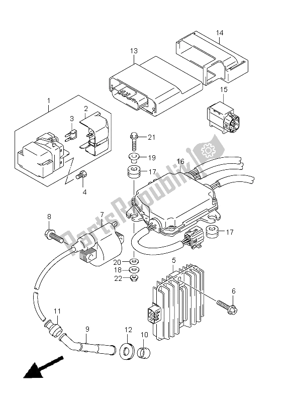 All parts for the Electrical (lt-a750xp P24) of the Suzuki LT A 750 XPZ Kingquad AXI 4X4 2012