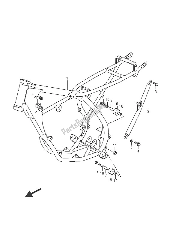 Toutes les pièces pour le Cadre du Suzuki RM 85 2016