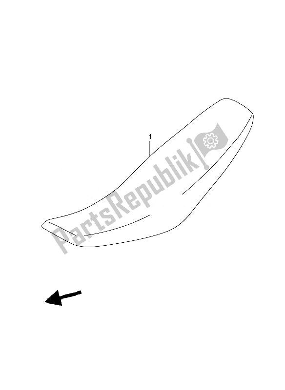 All parts for the Seat of the Suzuki RM 250 2007