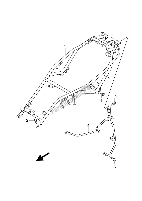 Toutes les pièces pour le Rail De Siège du Suzuki AN 650A Burgman Executive 2010