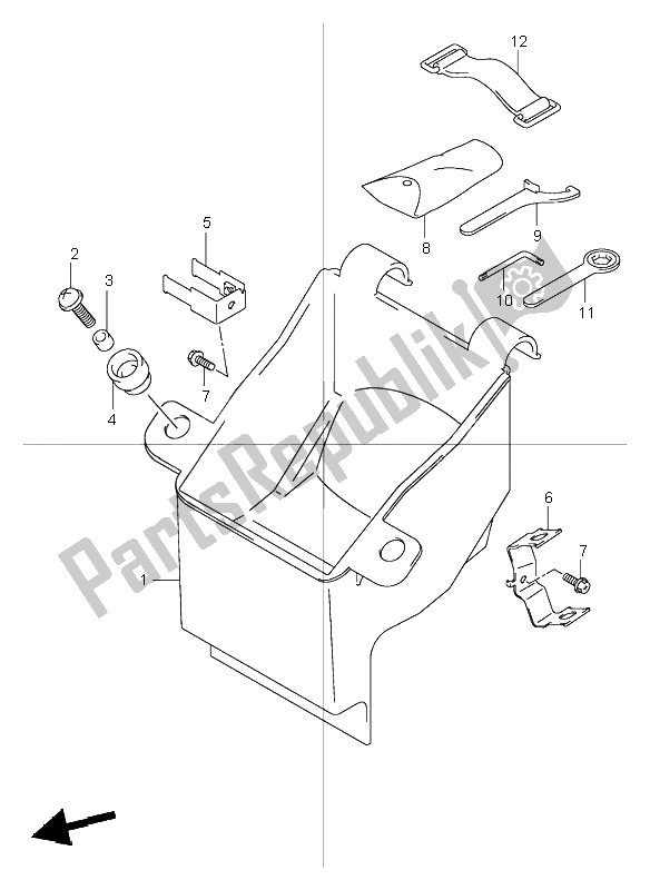 All parts for the Manual Box of the Suzuki GSF 600 NSZ Bandit 2004