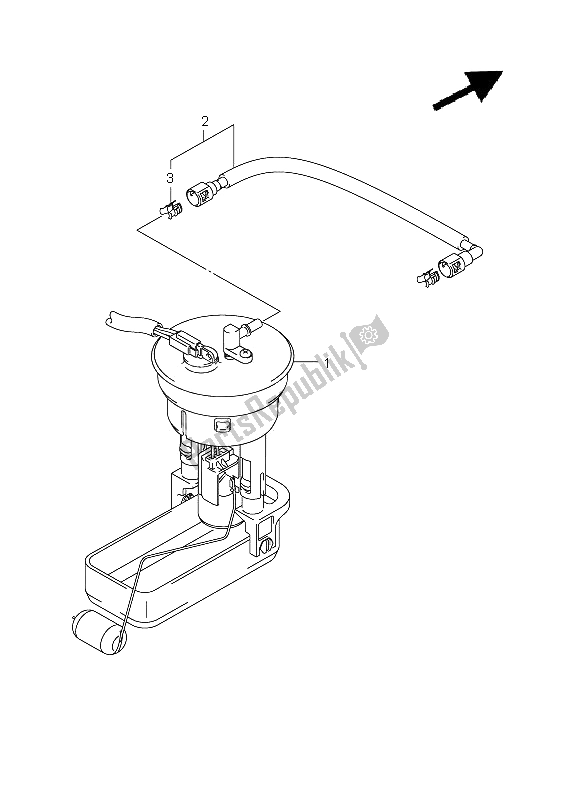 All parts for the Fuel Pump of the Suzuki LT A 500 XPZ Kingquad AXI 4X4 2011