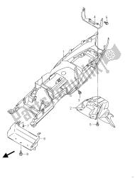 guardabarros trasero (gsf650sua)