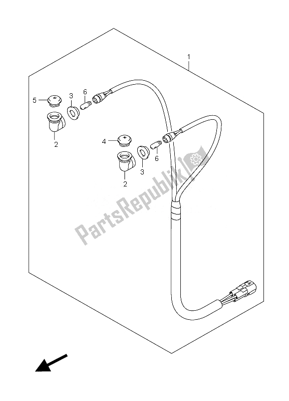 All parts for the Pilot Lamp of the Suzuki LT F 250 Ozark 2010