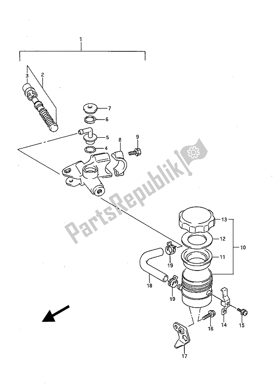 Todas las partes para Cilindro Maestro Delantero de Suzuki GSX R 750 1991