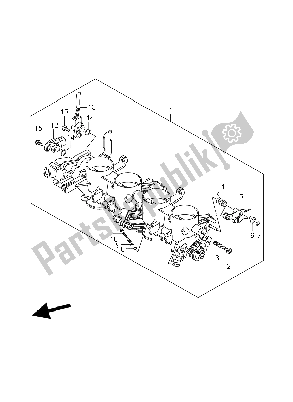 Toutes les pièces pour le Corps De Papillon du Suzuki GSX R 600 2006