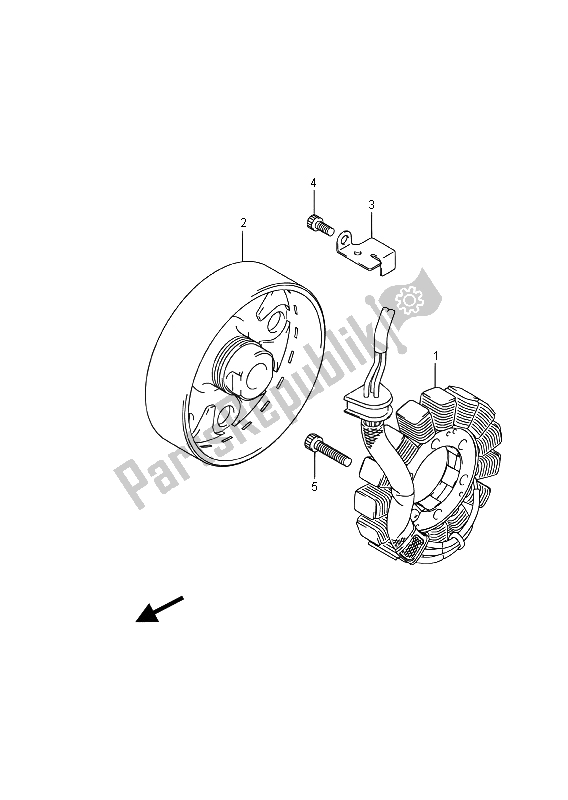 Alle onderdelen voor de Generator van de Suzuki GSX R 1000A 2015