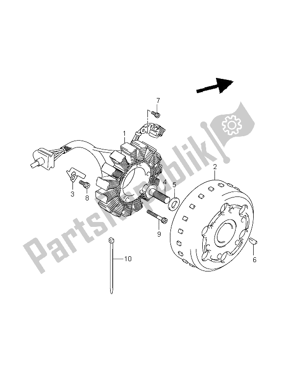 Todas las partes para Magneto de Suzuki VZR 1800R M 1800 Intruder 2006