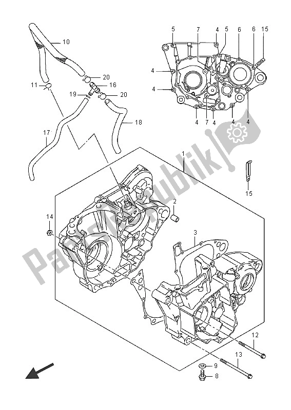 Wszystkie części do Korbowód Suzuki RM Z 450 2016