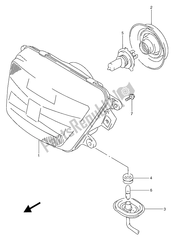 Todas as partes de Lanterna De Cabeça do Suzuki RGV 250 1993