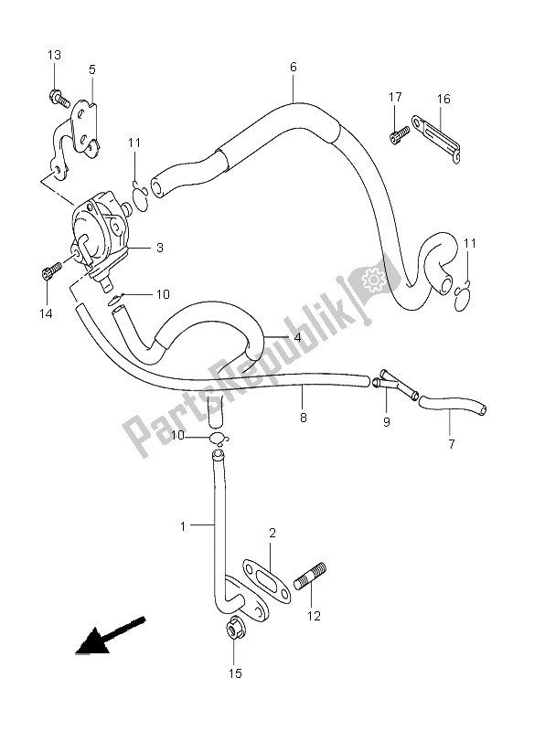 Todas as partes de 2º Ar do Suzuki GZ 250 Marauder 2003