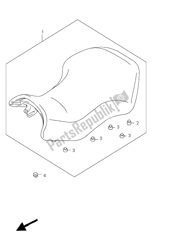 Wszystkie części do Siedzenie Suzuki LT A 750 XZ Kingquad AXI 4X4 2009