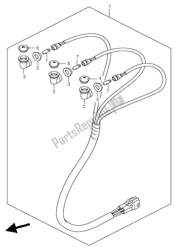 All parts for the Pilot Lamp of the Suzuki LT Z 400 Quadsport 2007