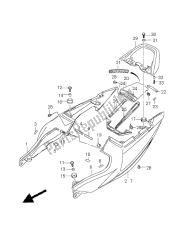 couvercle de queue de siège (sv1000sz-s1z-s2z)