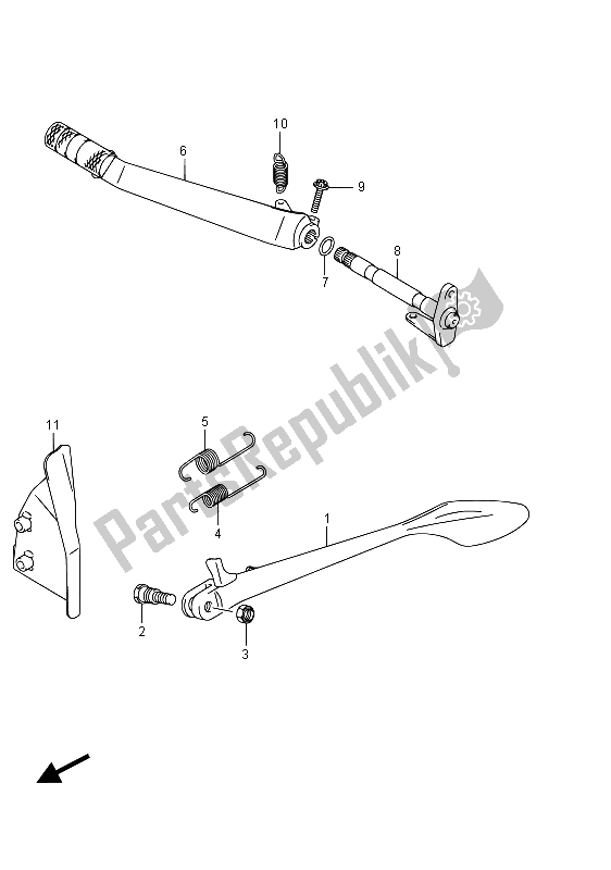 Todas las partes para Soporte (vzr1800 E02) de Suzuki VZR 1800 BZ M Intruder 2015