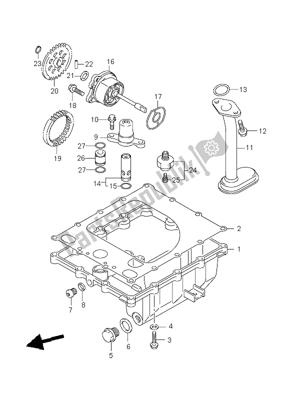 Toutes les pièces pour le Carter D'huile Et Pompe à Huile du Suzuki GSX R 1000 2008